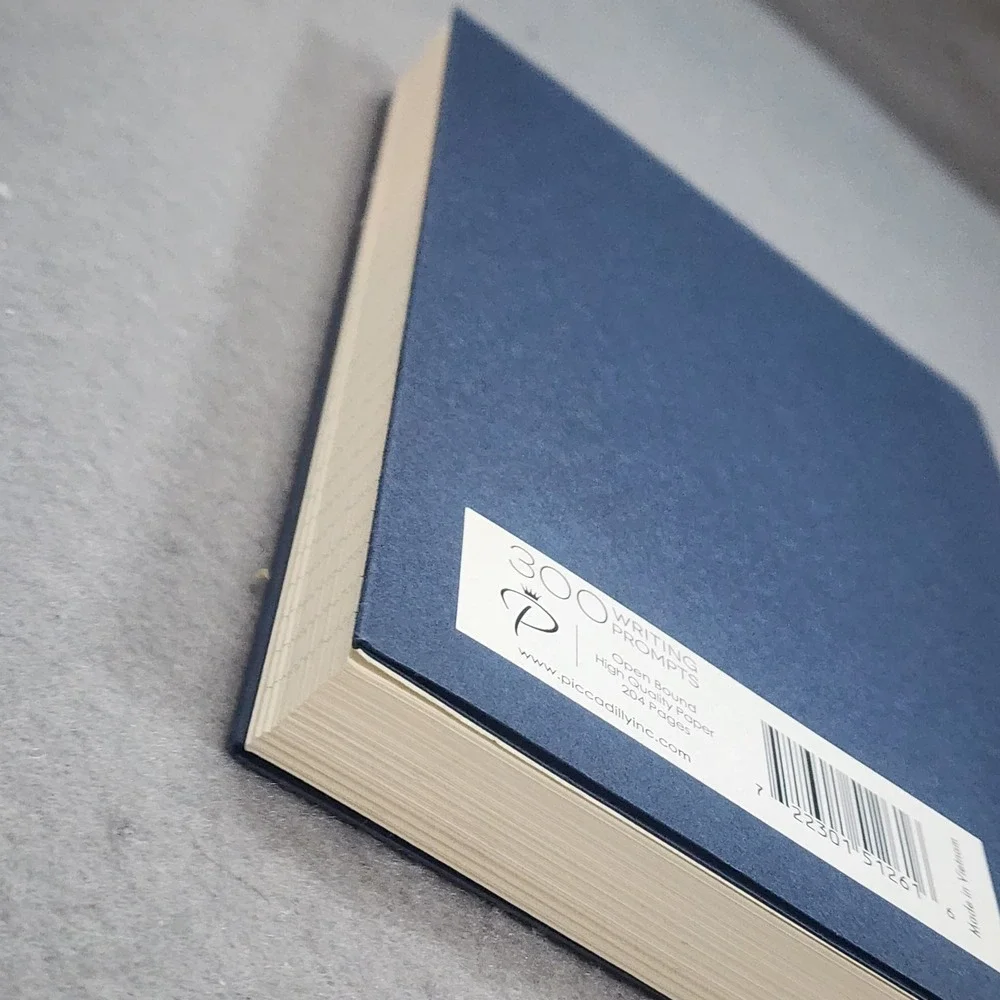 Piccadilly 300 Writing Prompts Journal Navy Blue Creative‎ Lessons 204 Pages